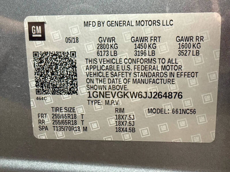 2018 Chevrolet Traverse LT Cloth