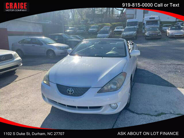 2006 Toyota Camry Solara for sale at CRAIGE MOTOR CO in Durham NC