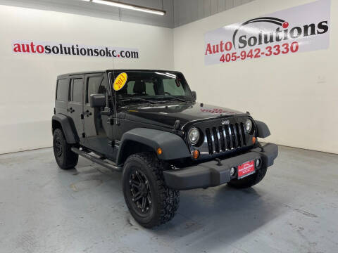 2013 Jeep Wrangler Unlimited for sale at Auto Solutions in Warr Acres OK
