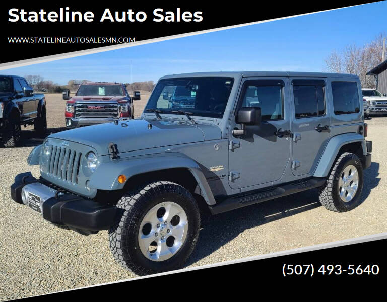 2015 Jeep Wrangler Unlimited for sale at Stateline Auto Sales in Mabel MN