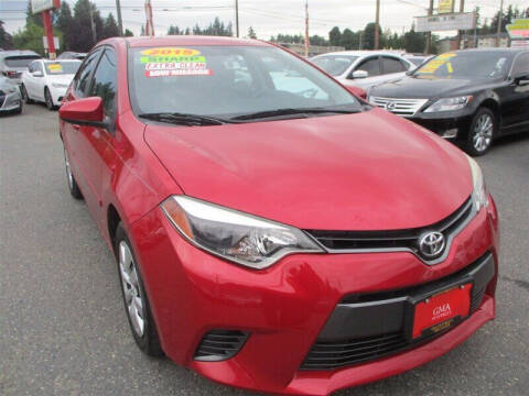 2015 Toyota Corolla for sale at GMA Of Everett in Everett WA