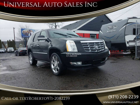 2008 Cadillac Escalade for sale at Universal Auto Sales Inc in Salem OR