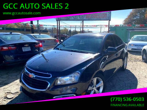 2015 Chevrolet Cruze for sale at GCC AUTO SALES 2 in Gainesville GA