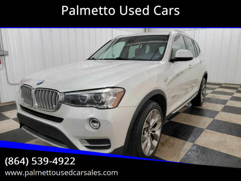 2016 BMW X3 for sale at Palmetto Used Cars in Piedmont SC