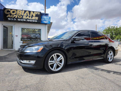 2012 Volkswagen Passat for sale at COBIANS AUTO SALES in Socorro TX