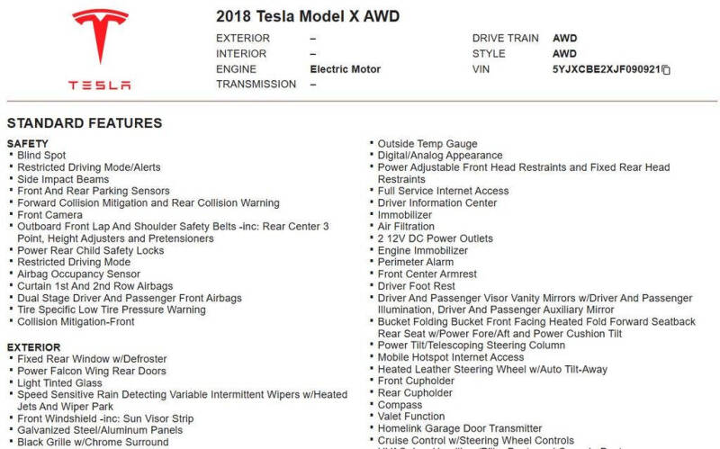 2018 Tesla Model X 75D