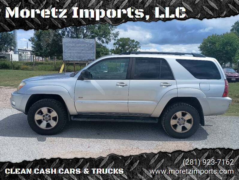 2004 Toyota 4Runner for sale at Moretz Imports, LLC in Spring TX