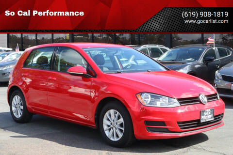 2015 Volkswagen Golf for sale at So Cal Performance in San Diego CA