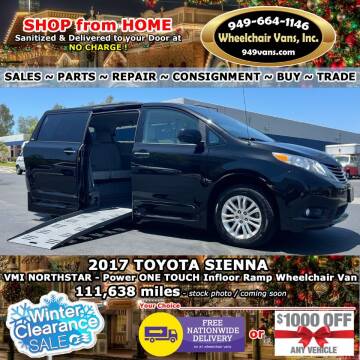2017 Toyota Sienna for sale at Wheelchair Vans Inc in Laguna Hills CA