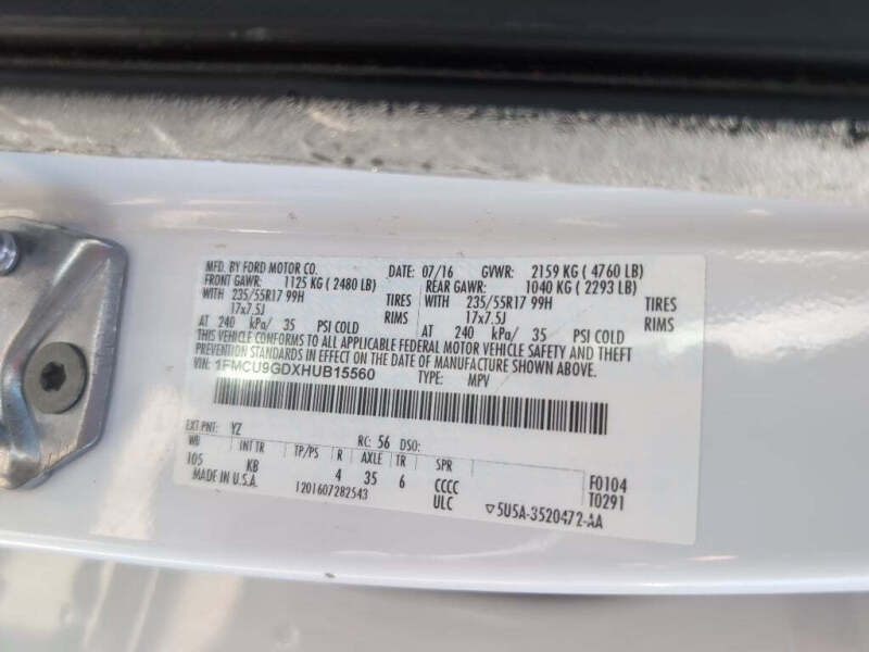 2017 Ford Escape SE