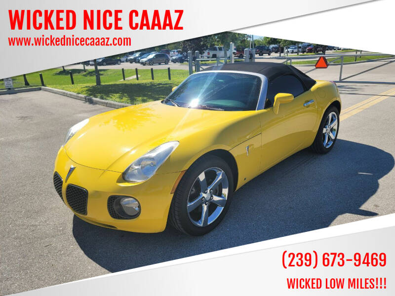 2007 Pontiac Solstice for sale at WICKED NICE CAAAZ in Cape Coral FL
