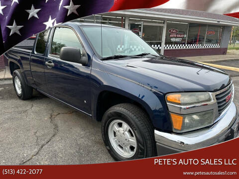 2008 GMC Canyon for sale at PETE'S AUTO SALES LLC - Middletown in Middletown OH