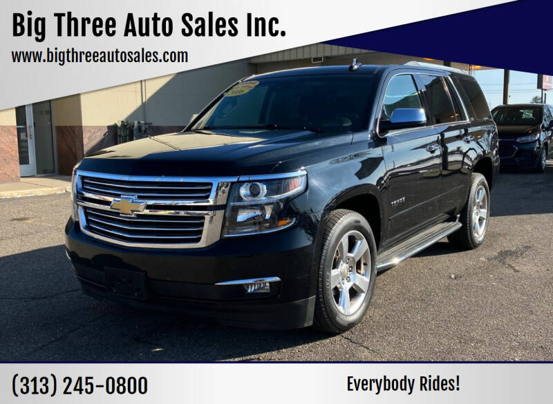 2016 Chevrolet Tahoe for sale at Big Three Auto Sales Inc. in Detroit MI
