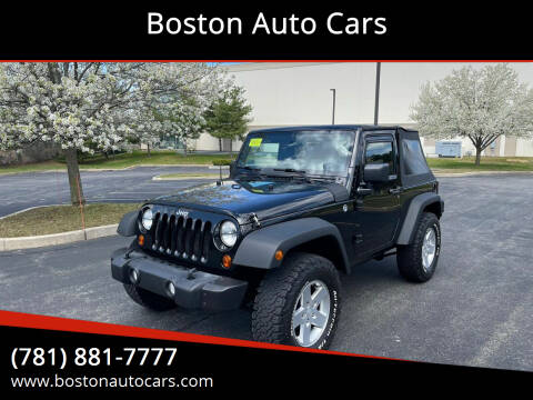 2012 Jeep Wrangler for sale at Boston Auto Cars in Dedham MA