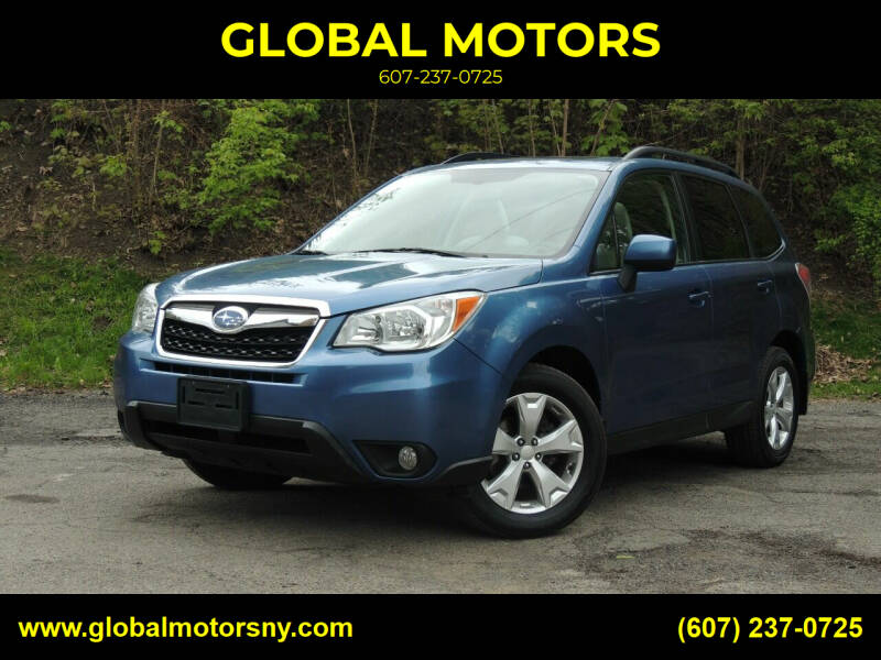 2015 Subaru Forester for sale at GLOBAL MOTORS in Binghamton NY