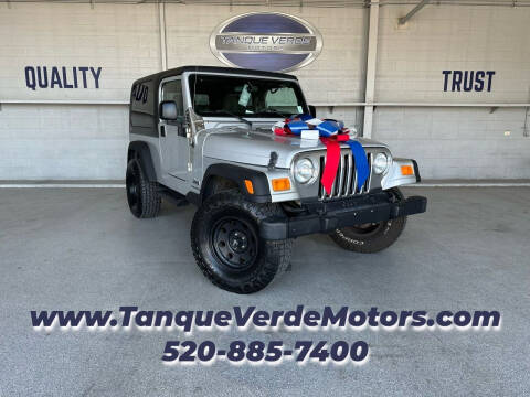 2006 Jeep Wrangler for sale at TANQUE VERDE MOTORS in Tucson AZ