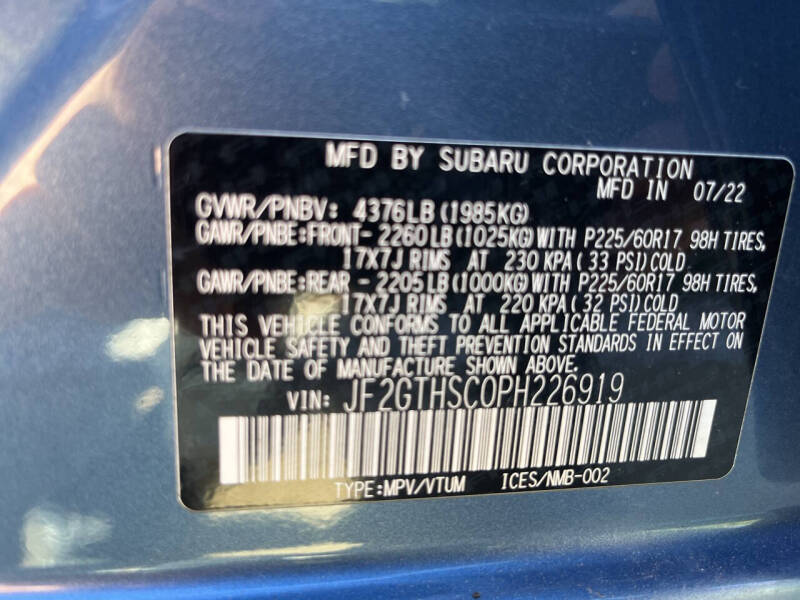 2023 Subaru Crosstrek Sport