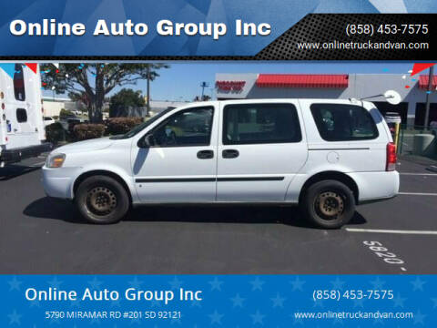 2008 Chevrolet Uplander for sale at Online Auto Group Inc in San Diego CA