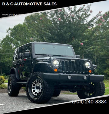 2011 Jeep Wrangler Unlimited for sale at B & C AUTOMOTIVE SALES in Lincolnton NC