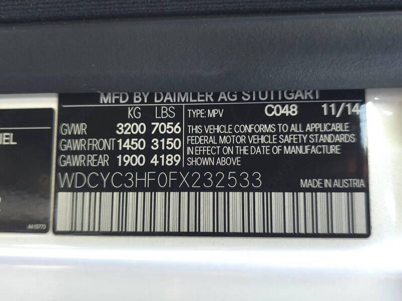 2015 Mercedes-Benz G-Class G 550