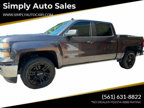 2014 Chevrolet Silverado 1500 for sale at Simply Auto Sales in Palm Beach Gardens FL