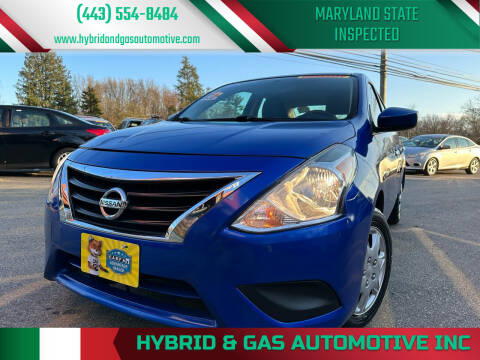 2016 Nissan Versa for sale at Hybrid & Gas Automotive Inc in Aberdeen MD