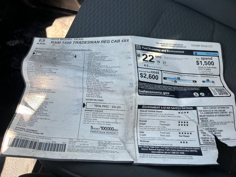 2014 RAM 1500 Tradesman