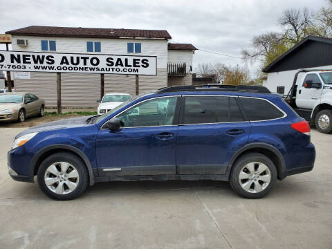 2011 Subaru Outback for sale at GOOD NEWS AUTO SALES in Fargo ND