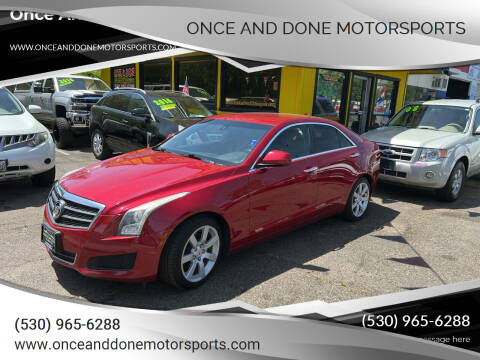 2013 Cadillac ATS for sale at Once and Done Motorsports in Chico CA