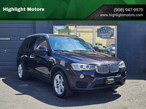2015 BMW X3 for sale at Highlight Motors in Linden NJ