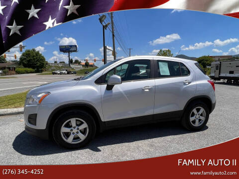 2015 Chevrolet Trax for sale at FAMILY AUTO II in Pounding Mill VA