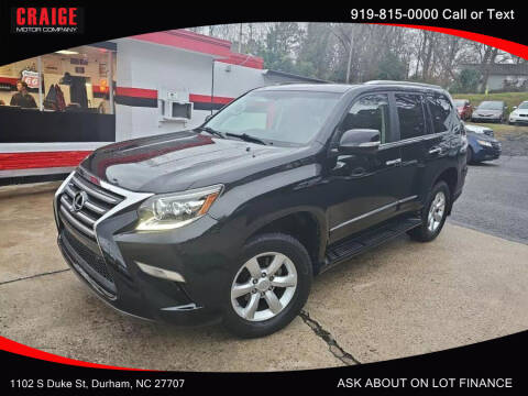 2015 Lexus GX 460 for sale at CRAIGE MOTOR CO in Durham NC