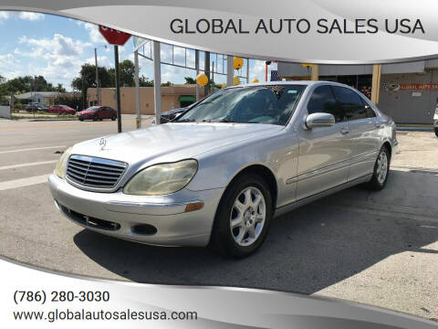 2002 Mercedes-Benz S-Class for sale at Global Auto Sales USA in Miami FL