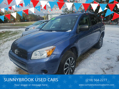 2008 Toyota RAV4 for sale at SUNNYBROOK USED CARS in Menahga MN