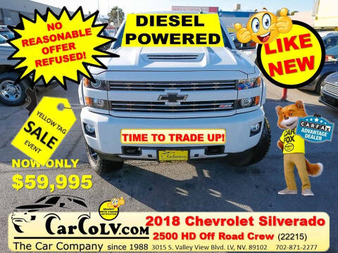 2018 Chevrolet Silverado 2500HD for sale at The Car Company - No Reasonable Offer Refused in Las Vegas NV