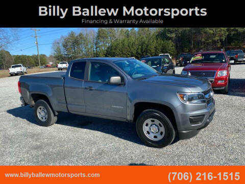 2018 Chevrolet Colorado for sale at Billy Ballew Motorsports in Dawsonville GA