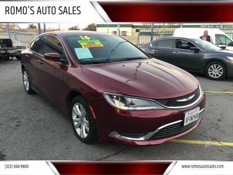 2015 Chrysler 200 for sale at ROMO'S AUTO SALES in Los Angeles CA