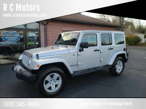2011 Jeep Wrangler Unlimited for sale at R C Motors in Lunenburg MA