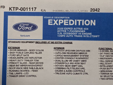 2025 Ford Expedition Active