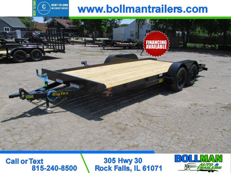 2024 Big Tex Trailer 7k 83" X 18 Car Hauler for sale at Bollman Auto & Trailers in Rock Falls IL