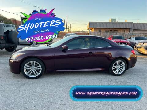 2010 Infiniti G37 Convertible for sale at Shooters Auto Sales in Fort Worth TX