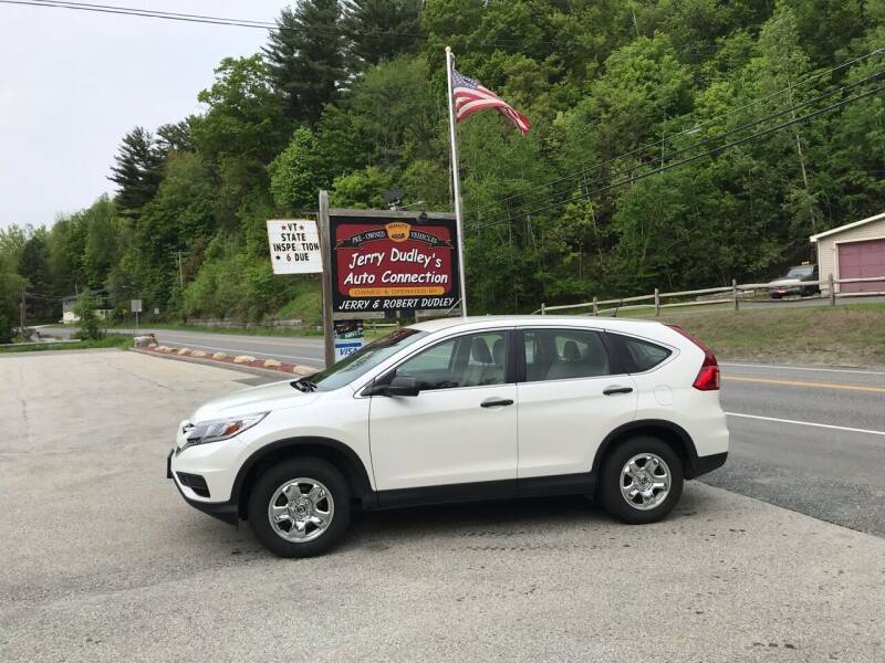 2016 Honda CR-V for sale at Jerry Dudley's Auto Connection in Barre VT