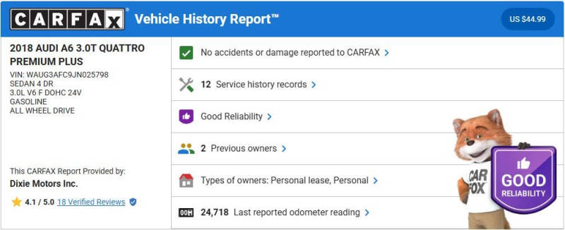 2018 Audi A6 3.0T quattro Premium Plus