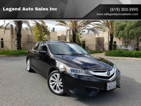 2016 Acura ILX for sale at Legend Auto Sales Inc in Lemon Grove CA
