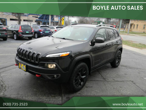 2015 Jeep Cherokee for sale at Boyle Auto Sales in Appleton WI