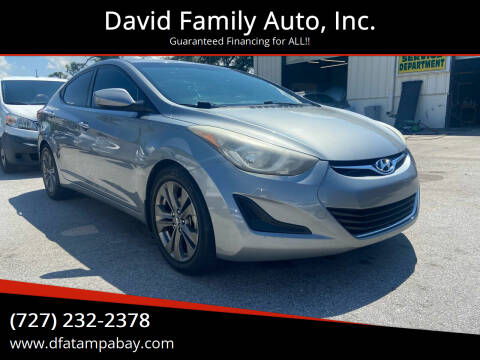 2010 Hyundai Elantra for sale at David Family Auto, Inc. in New Port Richey FL