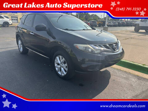 2013 Nissan Murano for sale at Great Lakes Auto Superstore in Waterford Township MI