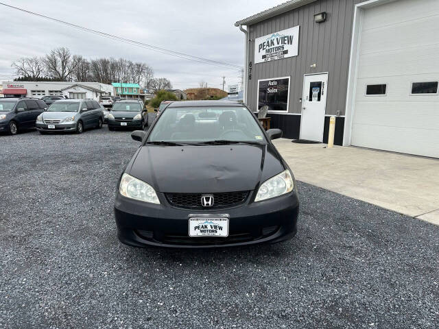 2004 Honda Civic for sale at PEAK VIEW MOTORS in Mount Crawford, VA