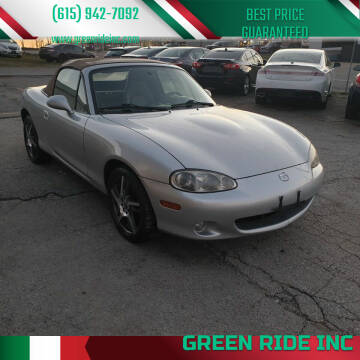 2002 Mazda MX-5 Miata for sale at Green Ride Inc in Nashville TN