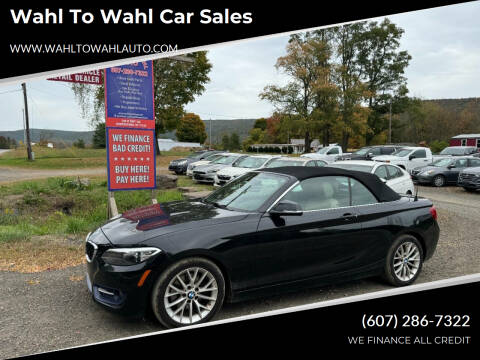 2016 BMW 2 Series for sale at Wahl to Wahl Car Sales in Cooperstown NY